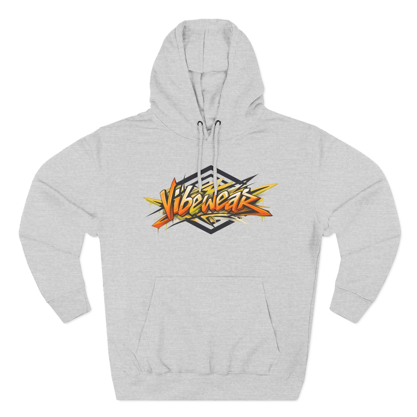 VIBE WEAR -  "BRUH" Three-Panel Fleece Hoodie