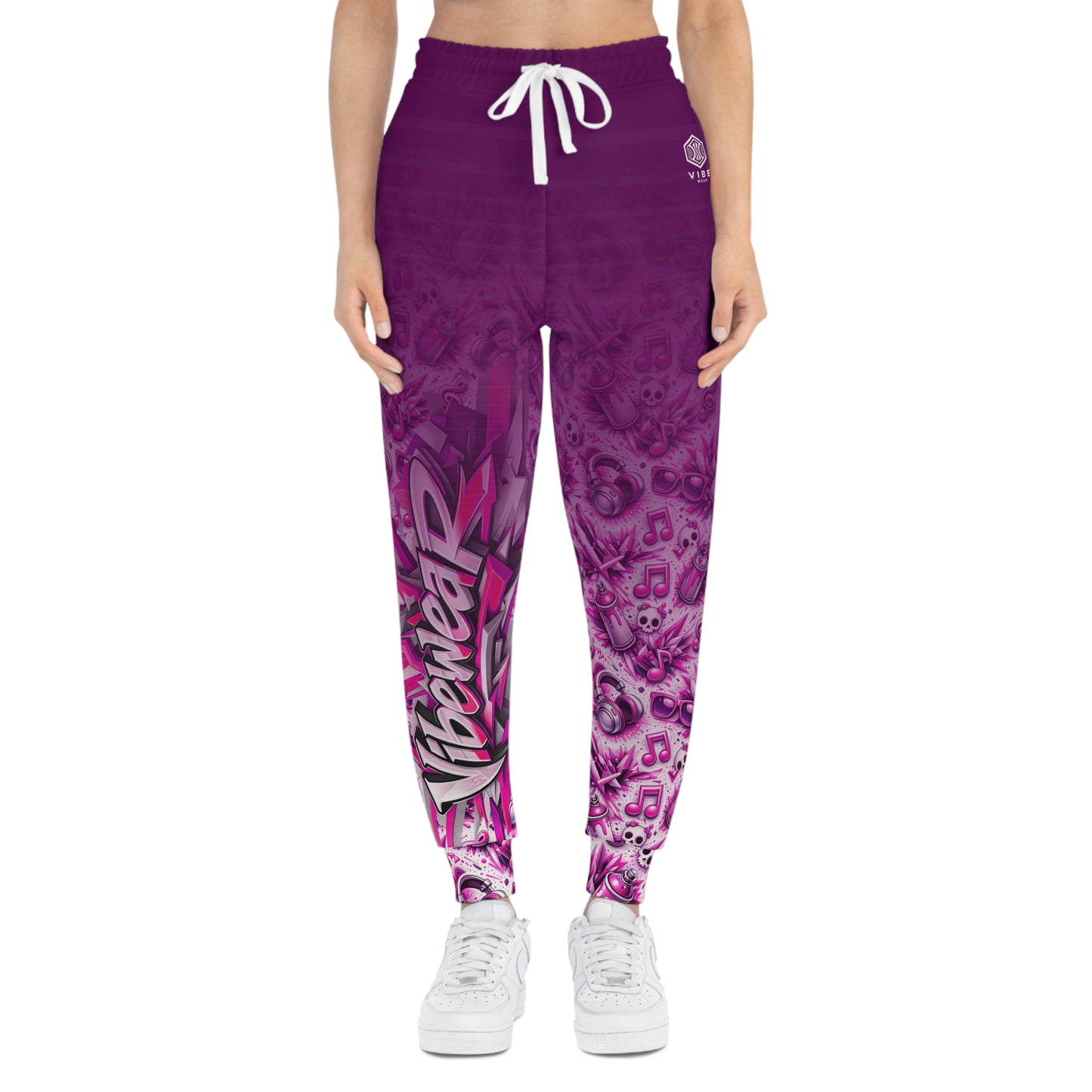 VIBEWEAR - "Easy Vibe Girls" Athletic Joggers (AOP)